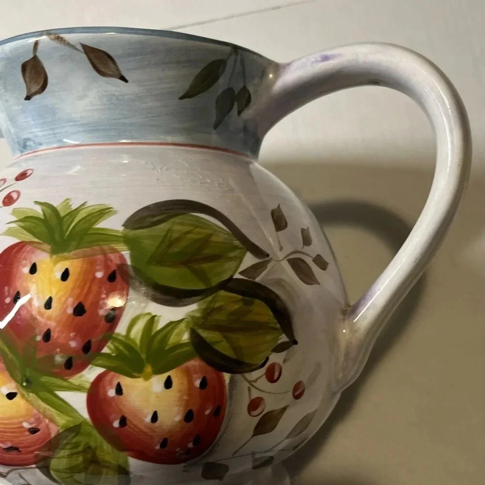 Vintage Black Forest Fruit dinnerware Heritage Mint Size 7 3/4H X 9 5/8 W X 7D - Picture 7 of 16